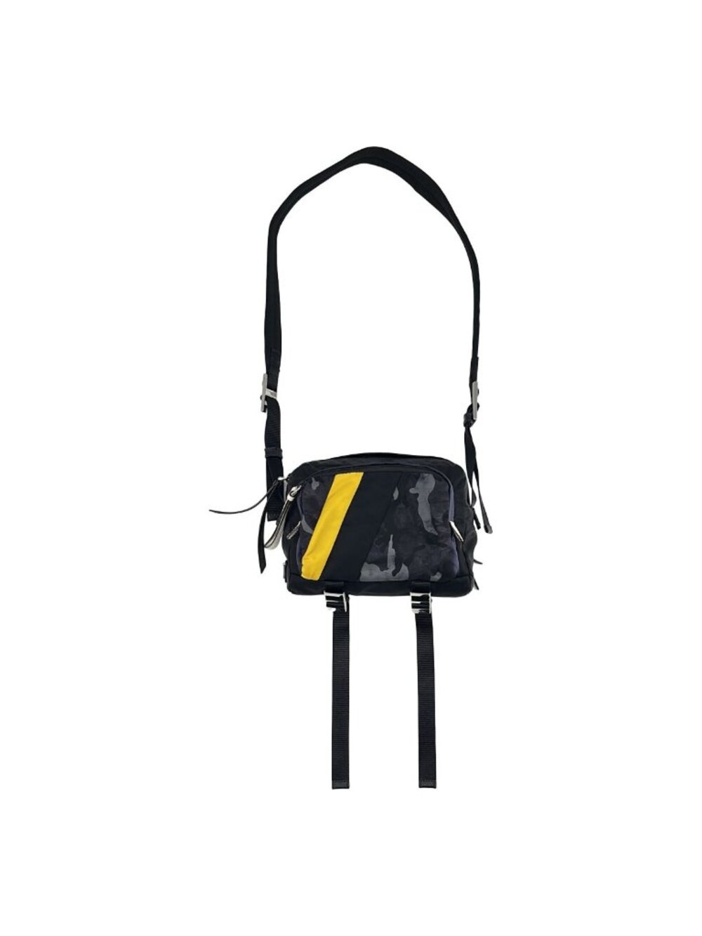 Prada Camouflage Shoulder Bag Black